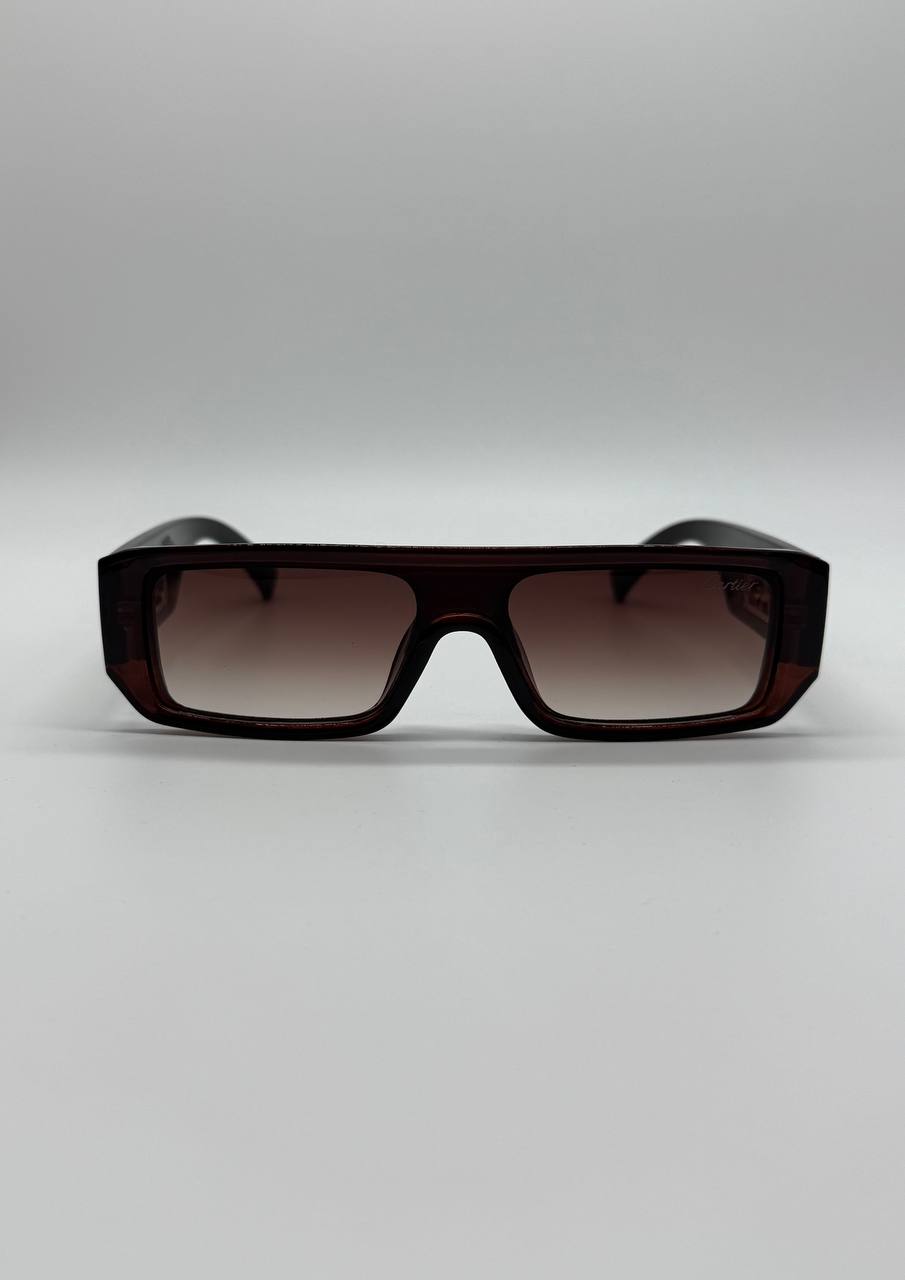 Designer Cheetah Design Sunglasses Dark Transparent Tint